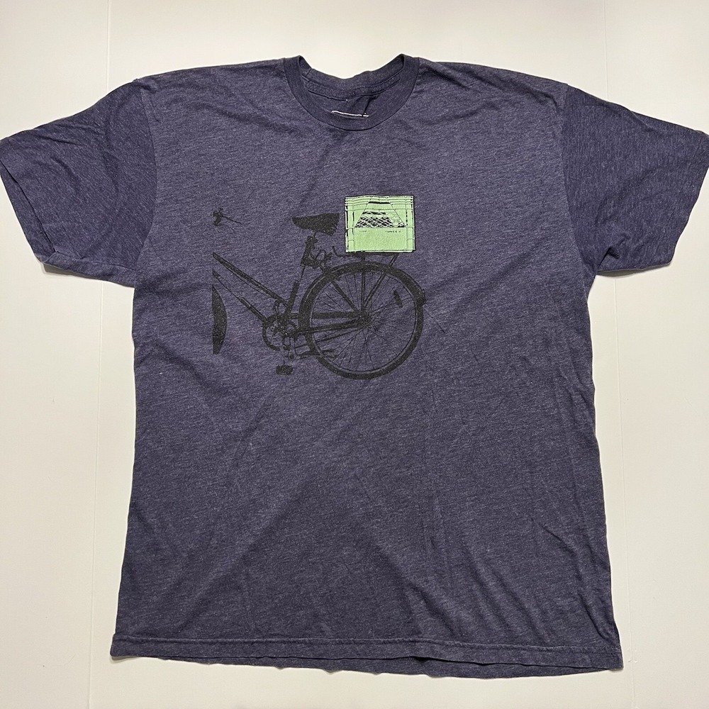 Tresnormale T Shirt Cotton Polyester Purple Size XL FREE SHIP